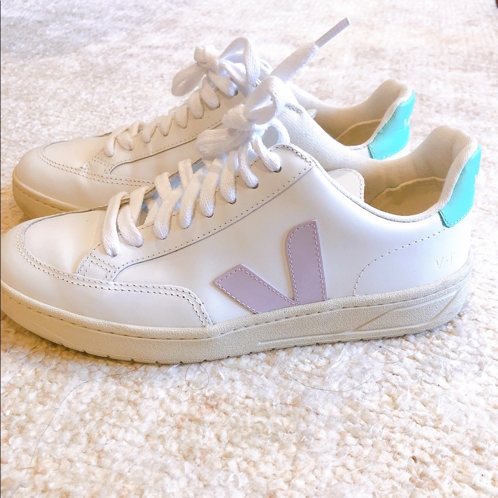 Veja white sneaker hard to find colors.